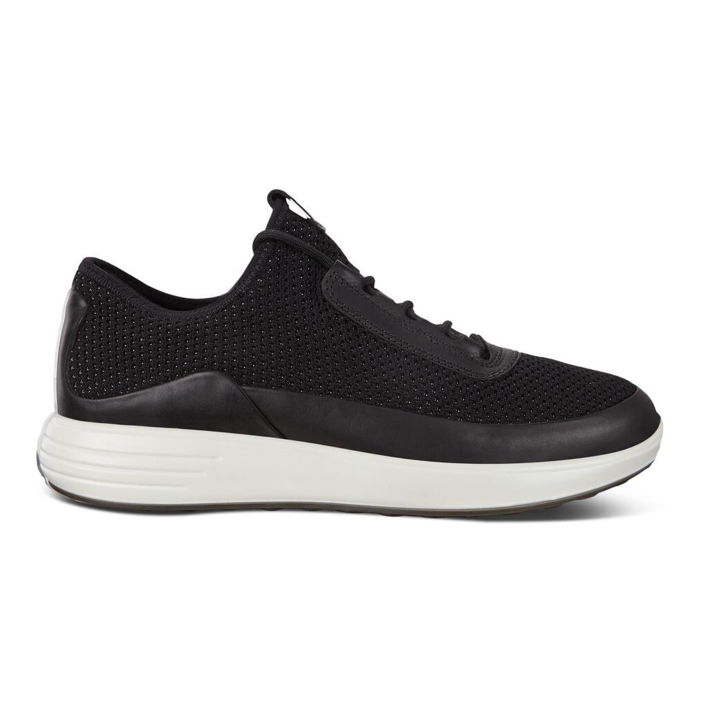 Baskets Ecco Soft 7 Runner Mesh Homme Noir 1763-RZDNL